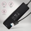 AXAGON HUE-C2A USB-A 5Gbps Travel 4-portos USB3.2 HUB Black