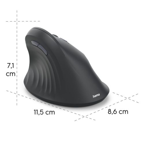Hama EWM-500R Wireless Ergonomic Vertical Mouse Black