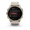 Garmin fenix 8 43mm AMOLED Sapphire, Soft Gold with Limestone Leather Band