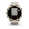 Garmin fenix 8 43mm AMOLED Sapphire, Soft Gold with Limestone Leather Band