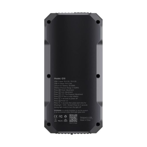 CAROSS Q15 Air Compressor + Powerbank Black