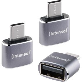 Intenso A480C USB Adapter Grey(3-pack)