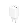 Gembird 2-port 45W USB fast charger White