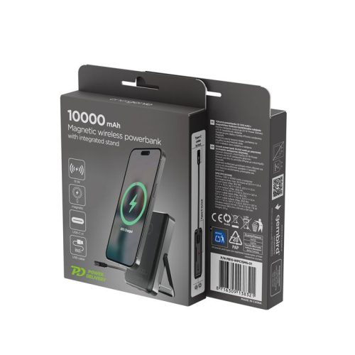 Gembird PB10-WPC15MS-01 10000mAh Wireless PowerBank Black