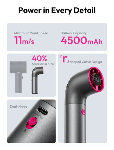 Aecooly Aero Ultra Handheld High-Speed Fan Grey/Purple