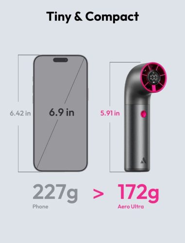 Aecooly Aero Ultra Handheld High-Speed Fan Grey/Purple