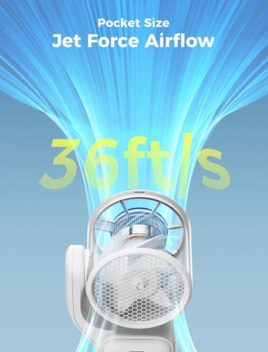 Aecooly Air Gimbal Portable Handheld Fan White
