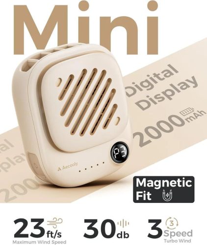 Aecooly Click 01 Mini Portable Neck Fan Beige