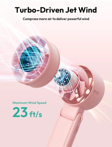 Aecooly Halo 02 Portable Handheld Fan Pink