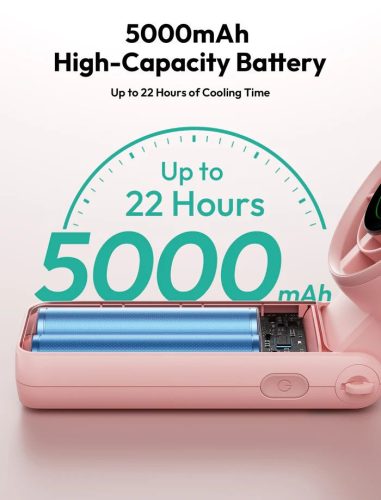 Aecooly Halo 02 Portable Handheld Fan Pink