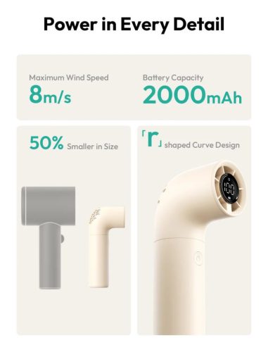 Aecooly Aero Handheld High-Speed Fan Beige