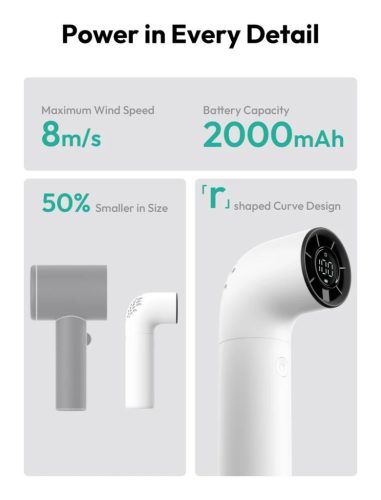 Aecooly Aero Handheld High-Speed Fan White