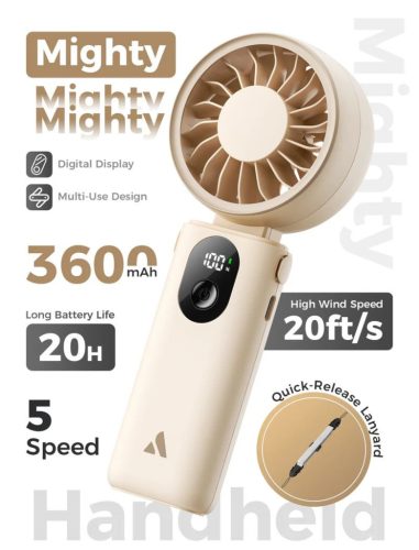 Aecooly Halo 04 Portable Handheld Fan Beige