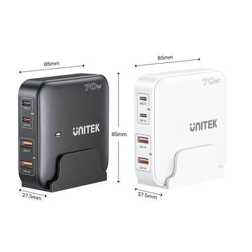 Unitek 70W Desktop GaN Charging Station Black