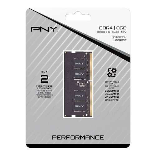 PNY 8GB DDR4 3200MHz SODIMM Performance Black