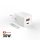 FIXED Mini GaN hálózati töltő USB-C és USB kimenettel, PD támogatással, 30W, fehér