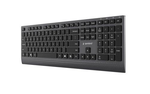 Gembird KB-MCH-06 Slim Wired Multimedia Keyboard Black US