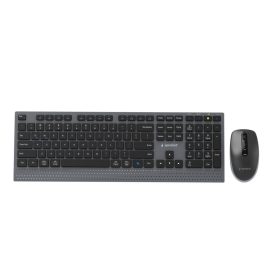   Gembird KBS-WPS-02 Dual-Mode Slim Wireless Bluetooth Keyobard Combo Black US