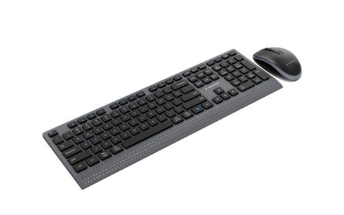 Gembird KBS-WPS-02 Dual-Mode Slim Wireless Bluetooth Keyobard Combo Black US