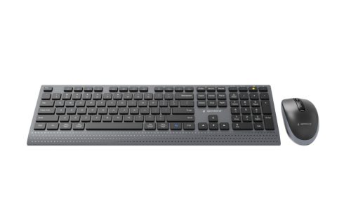 Gembird KBS-WPS-02 Dual-Mode Slim Wireless Bluetooth Keyobard Combo Black US
