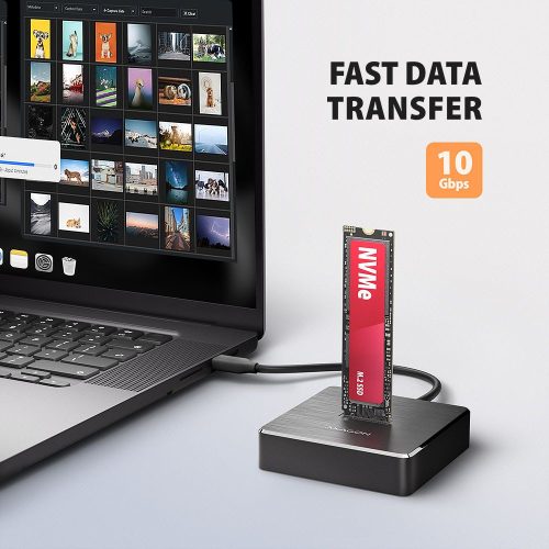 AXAGON ADSA-M2C11 USB-C 10Gbps docking station for M.2 NVMe / SATA SSD