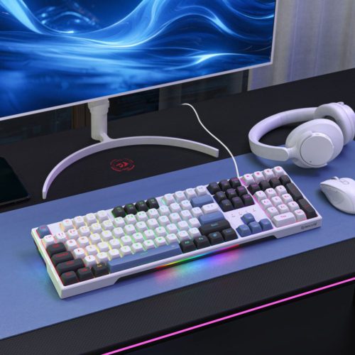 Redragon Trundle Wired Mechanical Gaming Keyboard Red switch White HU