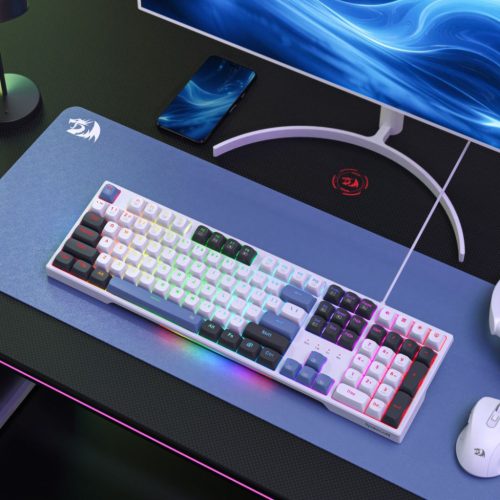 Redragon Trundle Wired Mechanical Gaming Keyboard Red switch White HU