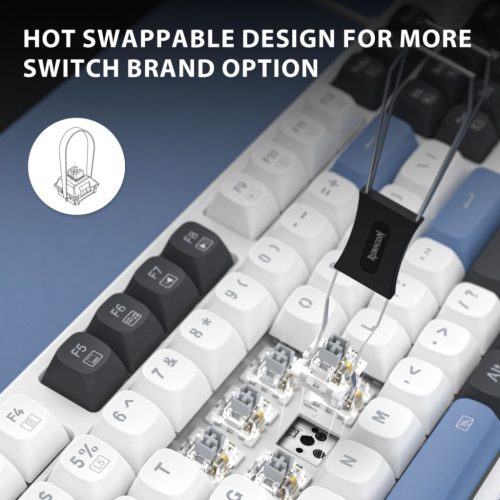 Redragon Trundle Wired Mechanical Gaming Keyboard Red switch White HU