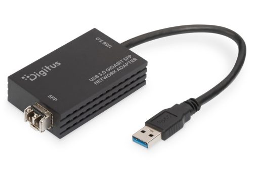 Digitus USB 3.0 Gigabit SFP network adapter Black