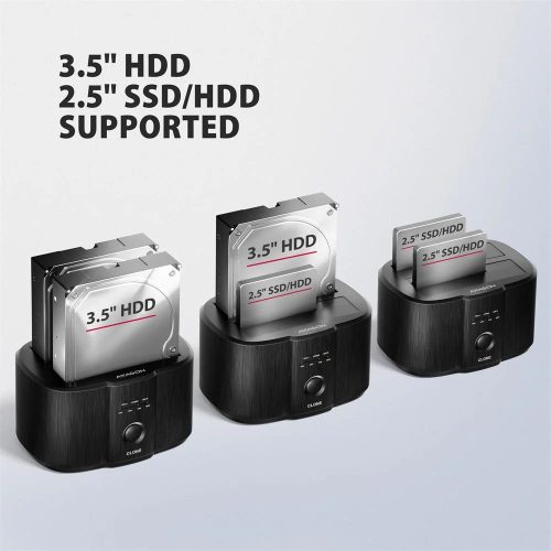 AXAGON ADSA-SC USB-C 5Gbps Docking and Cloning Station Black
