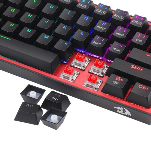 Redragon Fizz Pro Wired & Wireless Bluetooth Mechanical Gaming Keyboard Red switch Black HU