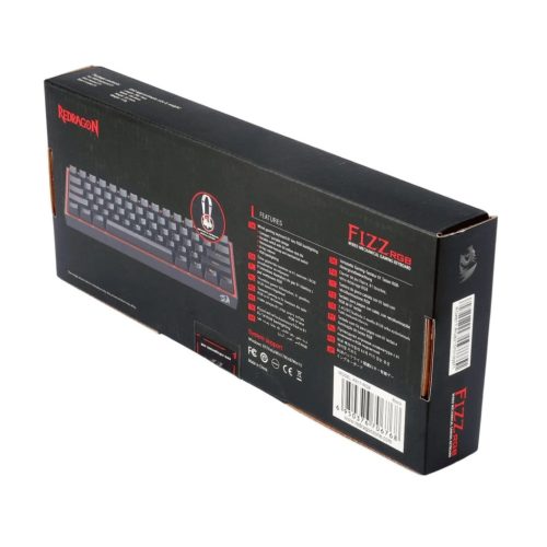 Redragon Fizz Pro Wired & Wireless Bluetooth Mechanical Gaming Keyboard Red switch Black HU