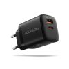 AXAGON ACU-PQ33 GaN Wall Charger 33W for phones and tablets Black
