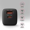 AXAGON ACU-PQ33 GaN Wall Charger 33W for phones and tablets Black