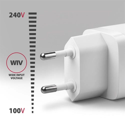 AXAGON ACU-PQ33W GaN Wall Charger 33W for phones and tablets White