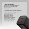 AXAGON ACU-PQ100 GaN Wall Charger 100W for laptops and phones Black