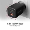 AXAGON ACU-PQ100 GaN Wall Charger 100W for laptops and phones Black