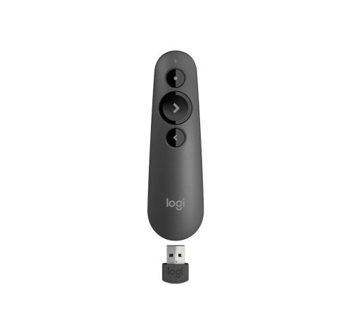 Logitech R500s Laser Presentation Remote Wireless Presenter Red Laser Graphite
