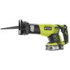 Ryobi 18V One Plus™ szablyafűrész, 1x fűrészlap, akkumulátor és töltő nélkül - RRS1801M