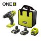 Ryobi 18V One Plus™ nagyteljesítményű ütvefúró-csavarozó,  2 x 2,0 Ah akku, RC18-120 töltő, táska - R18PD3-220S