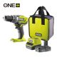 Ryobi 18V One Plus™ nagyteljesítményű fúrócsavarozó, 1x kétvégű bit,   1 x 2,0 Ah akku, RC18-120 töltő - R18DD3-120S