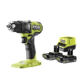   Ryobi 18V ONE+™ akkumulátoros szénkefe nélküli ütvefúró-csavarozó (2x 2.0Ah)