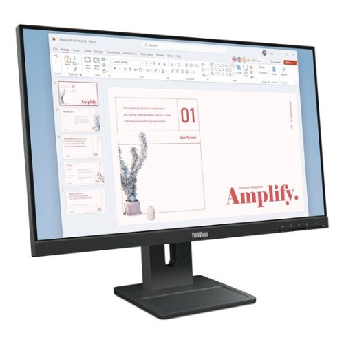 Lenovo 23,8" ThinkVision E24-40monitor - Raven Black (dobozsérült)