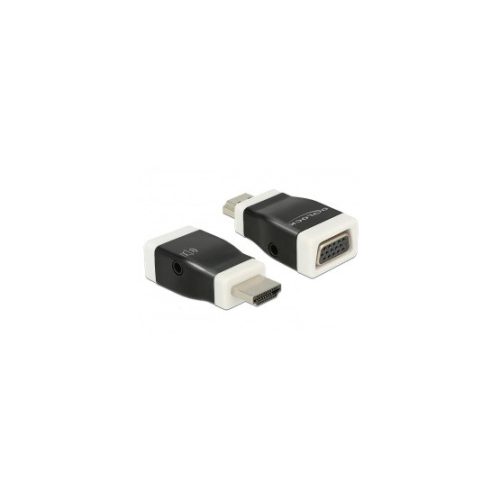 Delock 65586 HDMI-A dugó - VGA hüvely audióval adapter