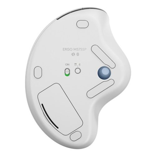 Logitech ERGO M575S - Off-White + Blue Ball
