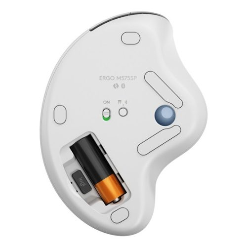 Logitech ERGO M575S - Off-White + Blue Ball