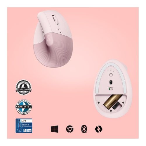 Logitech Lift Vertical Ergonomic - Rose