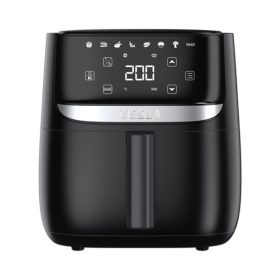   TESLA AirCook Q55 XL többfunkciós digitális forró levegős sütő - fekete színű
