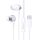 Baseus Encok CZ11 Wired Earphones USB Type-C mikrofonos fülhallgató, fehér