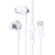 Baseus Encok CZ11 Wired Earphones USB Type-C mikrofonos fülhallgató, fehér
